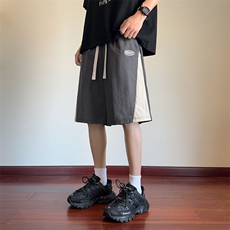！2026夏季男士拼接撞色短裤速干冰丝五分裤中裤DK298特P25，男装牛仔裤，电商B220
