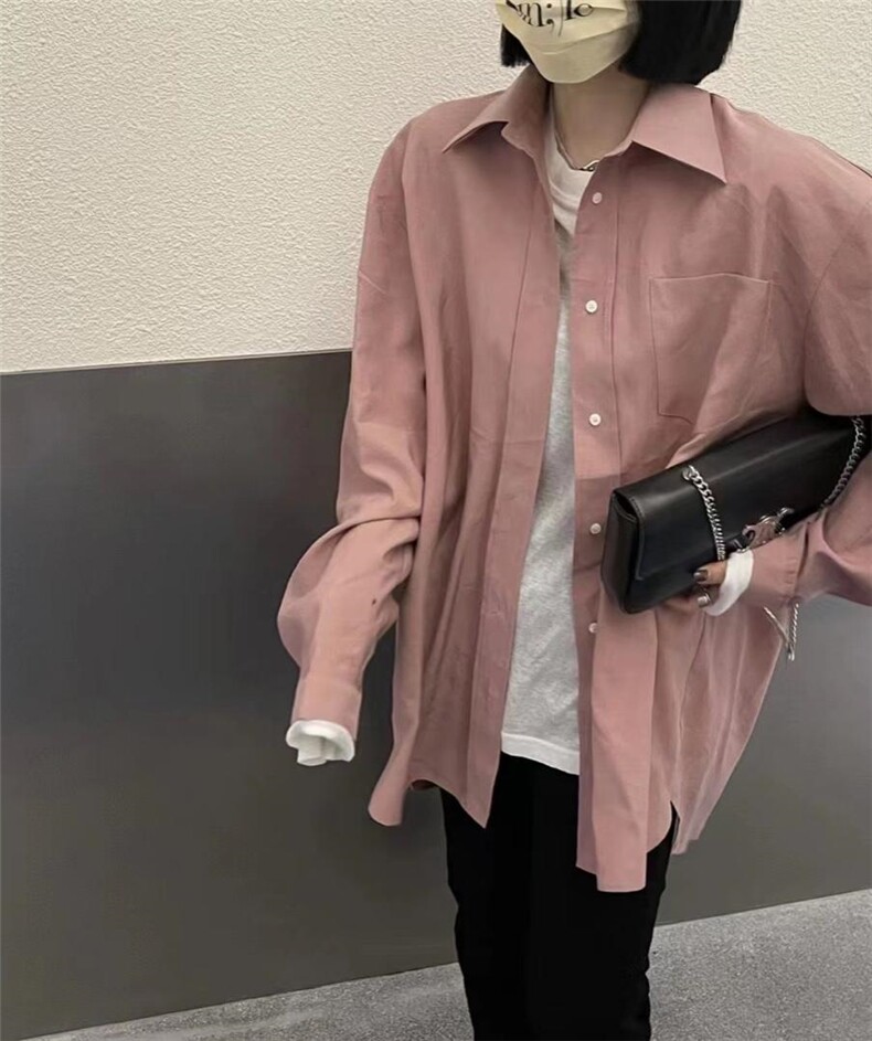 春季新款莫兰迪色系衬衣，其它，不凡