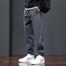 22年抖音秋季新款直筒休闲束脚仿牛仔裤男百搭长裤子潮K665，男装休闲裤，星座815-2