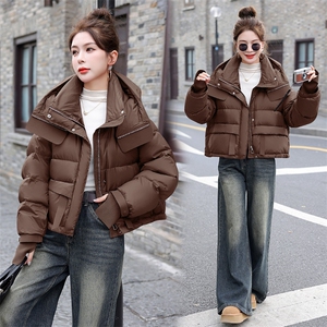 短款羽绒服女2025冬季新款韩版小个子超好看显白休闲连帽保暖外套图片