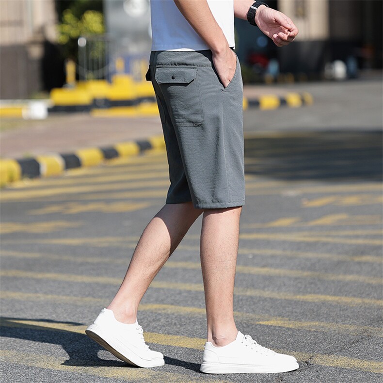 2024冰丝短裤男夏季休闲免烫弹力速干五分裤中裤子DK313-P28主推,男装休闲裤,星座224-3