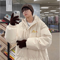 现货抖音得物可供视频三防加厚羽绒连帽棉衣外套面包棉服85570，男装棉衣，电商A486