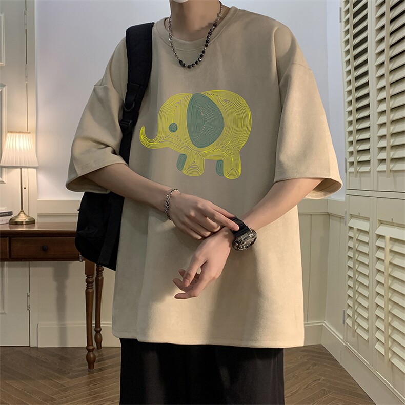 麂皮绒短袖t恤男大码半袖男JD82441-P25,男装T恤,电商A040