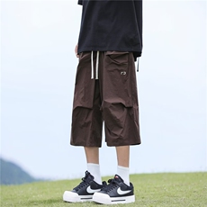 夏季薄款沙滩男短裤7分凉感透气速干休闲马裤男KP13，男装牛仔裤，星座1116A-1（原606A）