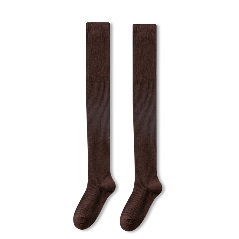 2025年秋季65cm超长硅胶防滑款大腿袜时尚百搭简约休闲，袜子，披星电商供货