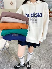 现货秋季新款，时尚休闲戴帽卫衣，女装卫衣/绒衫，泽妤