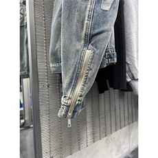 有货。美式牛仔外套男女机车夹克W6972-P77，男装工装外套，星座412-3