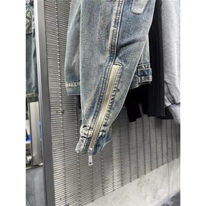 有货。美式牛仔外套男女机车夹克W6972-P77图片