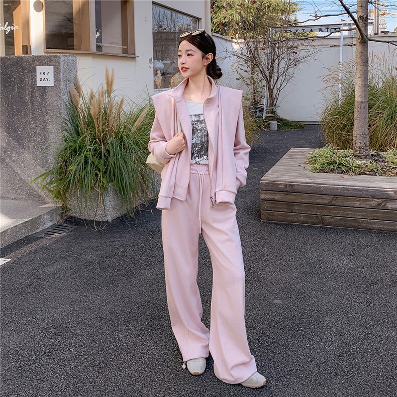 新款主推欧货三件套女春季新款洋气减龄立领p195k318,女装套装/套裙,2C295