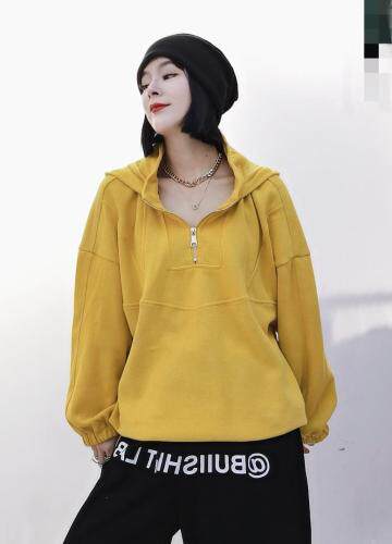 2021新款早秋款带帽套头针织卫衣，有大货，女装卫衣/绒衫，瑟拉·女人缘