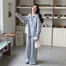 2026新春款连帽拼接格子卫衣套装B109-5805-175-288，女装卫衣/绒衫，2B109