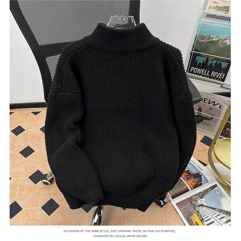 得物品质秋款男女毛衣拉链开衫立领针织衫外套M0201P50,男装针织衫/毛衣,星座1013-1