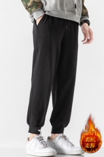 K12099-P40加绒P50束脚纯棉运动裤男士休闲裤大码宽松卫裤男，男装休闲裤，电商A040A