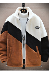 冬款加绒加厚棉衣羊羔绒棉服外套青少年保暖男装MY105P105控价138图片