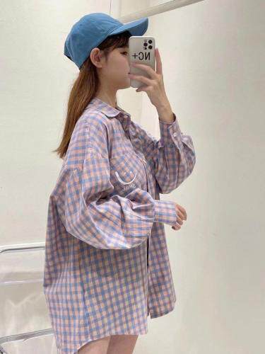 百搭格子衬衫，女装衬衫，唯品