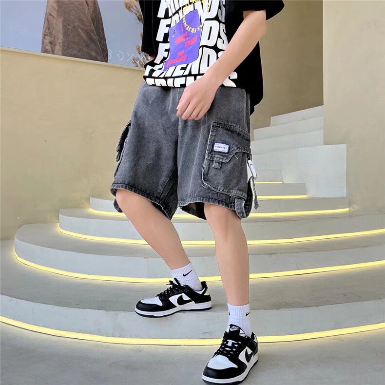潮流夏季牛仔裤男牛仔短裤工装裤K9046P45,男装牛仔裤,星座1116-2