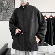 棒球服外套男秋季新款潮牌两面穿宽松休闲薄款翻领夹克潮JZ23，男装夹克，星座1116A-1（原606A）