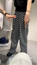 欧货格子阔腿裤，其它，浪漫E点
