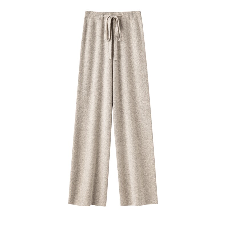 2024年秋冬季羊毛直筒四平阔腿休闲舒适,女装休闲裤,阿娇羊绒