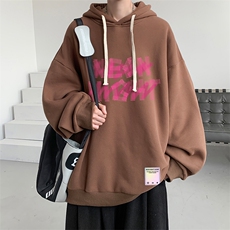 连帽卫衣男大码运动服帽衫外套WY2321-P35加绒款-P40加绒款-P40，男装卫衣，电商A040