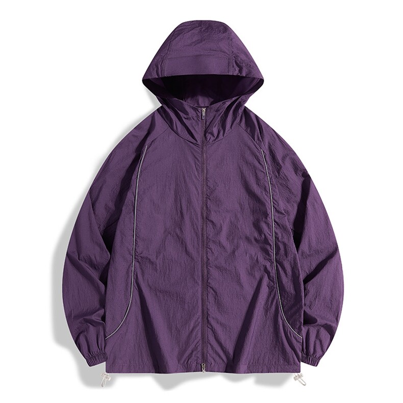 UPF50+有报告凉感轻薄透气宽松大码潮流防晒服DQC657-P48，男装防晒衣，电商B306