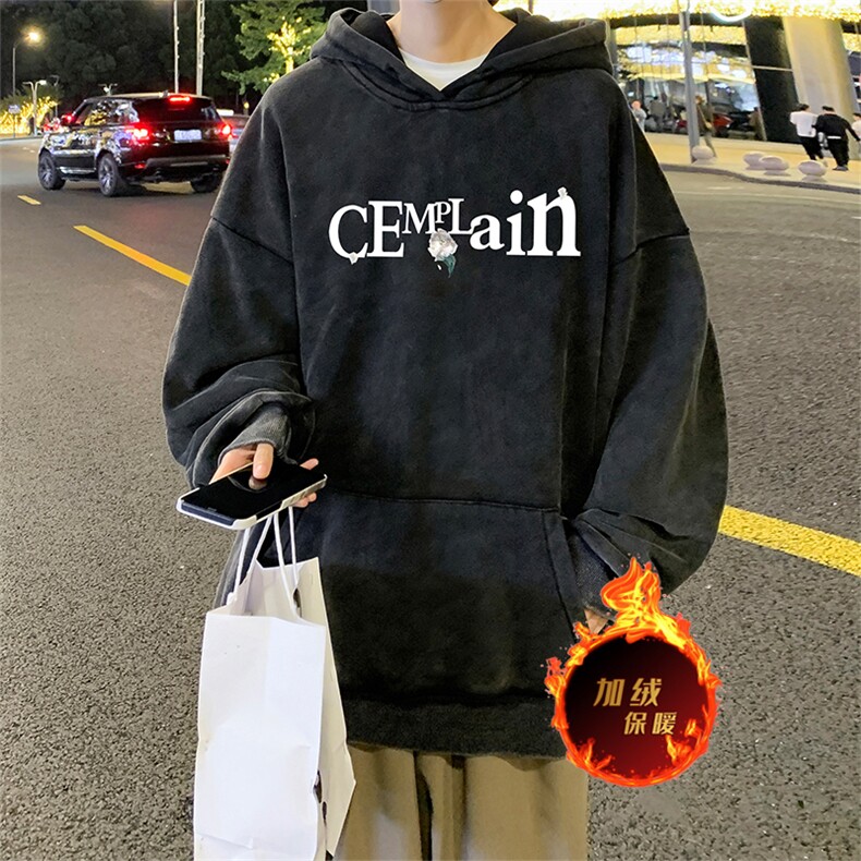 直播品质500克重磅美式做旧水洗卫衣SL1678-常规特P55加绒特P65,男装卫衣,电商A486