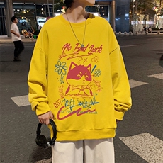 S6226-P28秋季圆领卫衣男大码韩版宽松长袖外套，男装卫衣，电商A040