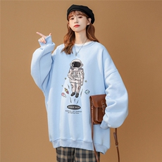 ！春季小众衣服2024年新款太空宇航员宽松卫衣W159P30控48，男装卫衣，A247A