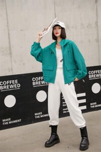 华夫格卫衣外套,女装卫衣/绒衫,云落伊里