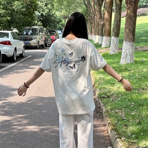 万针全刺绣解构设计260克重磅双纱纯棉高品质美式高街短袖T恤特35图片