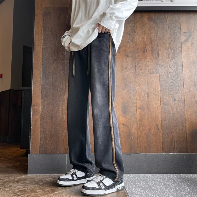 青春流行ins男直筒水洗牛仔裤M1003P42,男装牛仔裤,星座1116-2