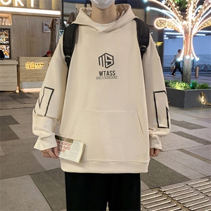 连帽卫衣男春秋季美式潮牌情侣宽松上衣服A168-WGWY06-TP48图片