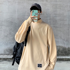 德绒双面绒保暖打底衫男春秋新款高领休闲内搭BT0603-P35，男装T恤，星座717