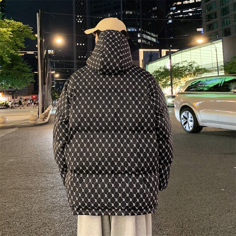 棉衣男冬季连帽棉袄外套韩版潮流宽松面包棉服MY846310B-1-P82,男装棉衣,星座310B-1