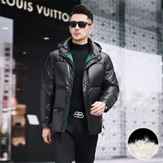 继续新标90绒防水黑金羽绒服外套男士秋冬青年拆卸帽羽绒服，男装羽绒服，钱塘723