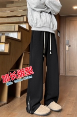 加长高个子微喇裤子男秋季潮牌拉链卫裤190cm美式运动裤KZ032P58，男装休闲裤，电商B312