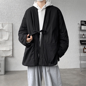 8XL-M 新中式夹棉加厚棉衣冬棉麻复古禅意棉服棉袄MY1703P98控128图片