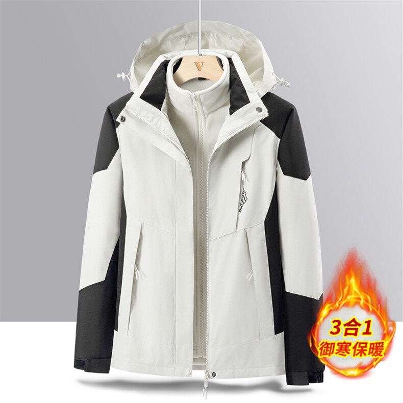 冲锋衣男女款三合一春秋季登山服三防男夹克冬JK0181-P98单款P55,男装夹克,星座308B-2
