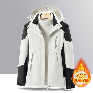 冲锋衣男女款三合一春秋季登山服三防男夹克冬JK0181-P98 单款P55图片
