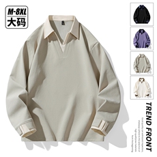 大码春季潮流印花卫衣男宽松休闲W9913，男装卫衣，星座1107-1