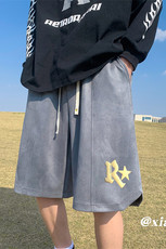 XZ616夏季新款麂皮绒发泡R星休闲短裤五分裤TY817P45控55，男装休闲裤，星座512A（原616）