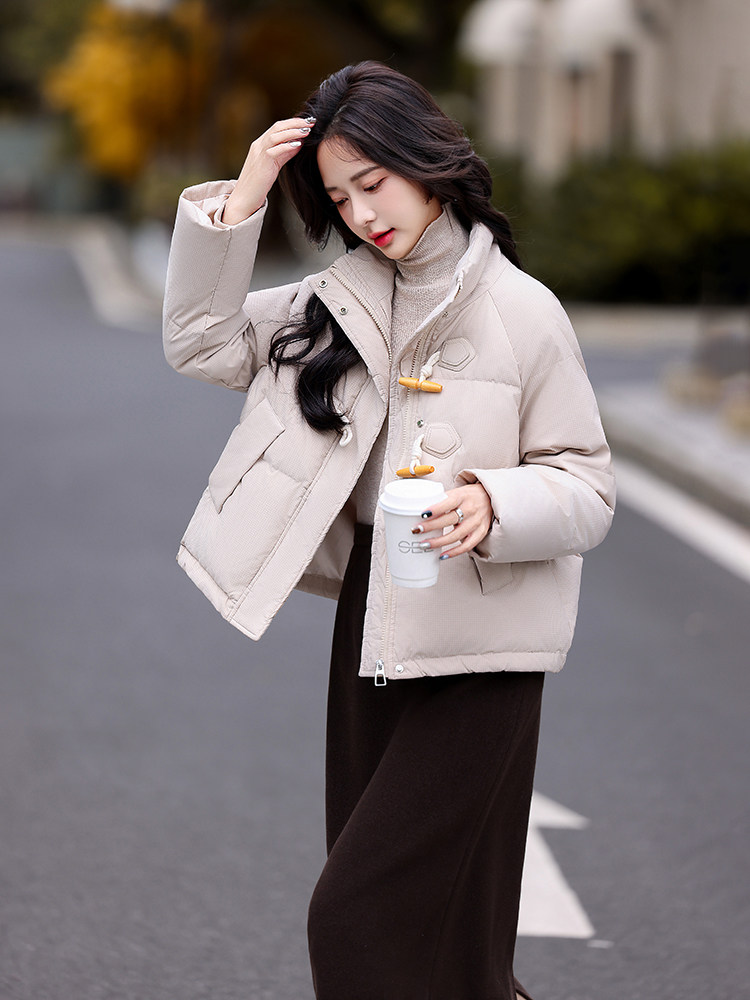 有报告！90%白鸭绒立领羽绒服，档口拿220元,女装羽绒服,天丽