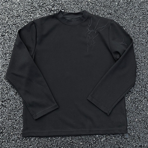 CT602-M-3XL-P26-现货！美式复古闪电刺绣长袖T恤宽松上衣图片