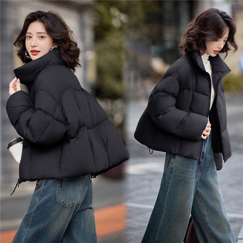 现货2025新款羽绒服短款泡芙时尚保暖外套,女装羽绒服,仟媚宠