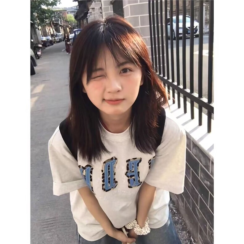 夏季潮牌字母宽松休闲半袖短袖T恤女2025年新款重磅高街美式上衣,男装T恤,星座506A