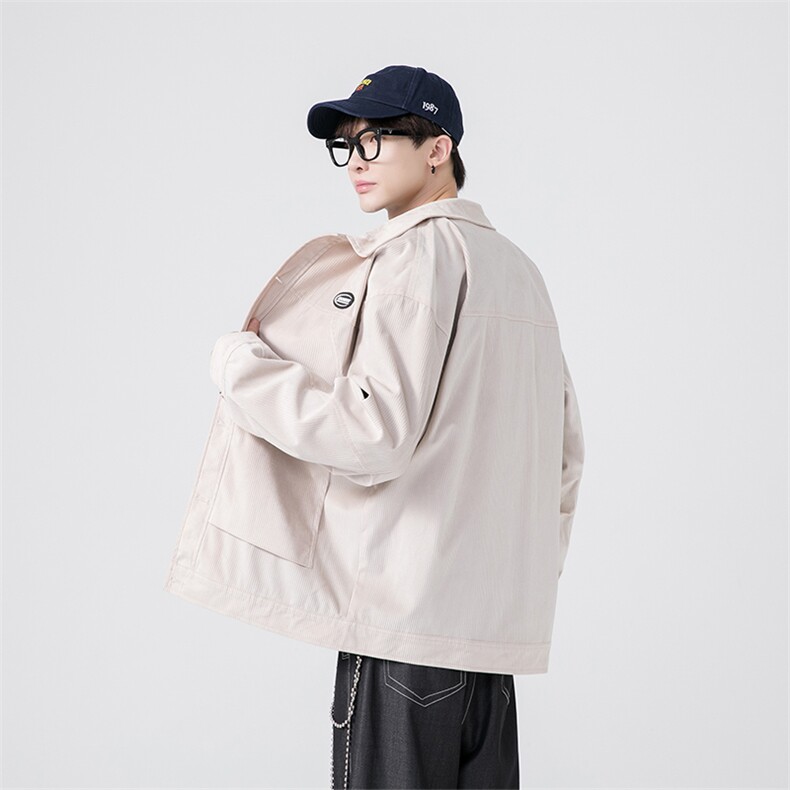春秋季百搭休闲宽松灯芯绒夹克男士JK151-P60,男装夹克,星座1204