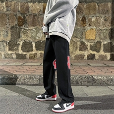 男简约冬季潮原宿潮流新款青春流行印花时尚长裤K461P38，男装牛仔裤，星座1116-2