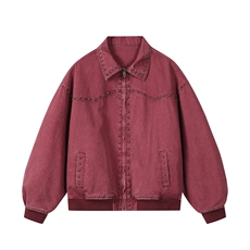 水洗牛仔外套男款春美式痞帅上衣服宽松休闲工装夹克JK1331-P108，男装工装外套，星座1103-3