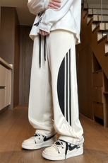 2024秋季新款内景大码撞色织带菠萝格卫裤M-5XHK24584-特P35，男装休闲裤，电商A022
