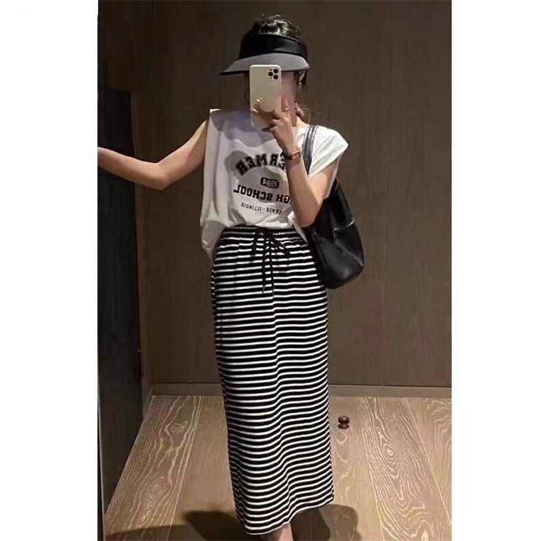 夏季条纹裙，其它，开心依典